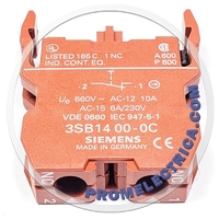 3SB1400-0CКонтактный блок 1NC 230 VAC WOW Siemens
