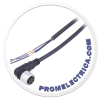 CLD3-2 Разъёмы М12х1 и кабели, кабель 2 м с одним угловым разъёмом , постоянный ток, 3 провода CLD