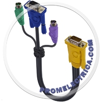 6005714 KVM Cable PS/2 - 5M D-Sub 15 pin to VGA, PS/2 Keyboard/Mouse Cable кабель, переходник