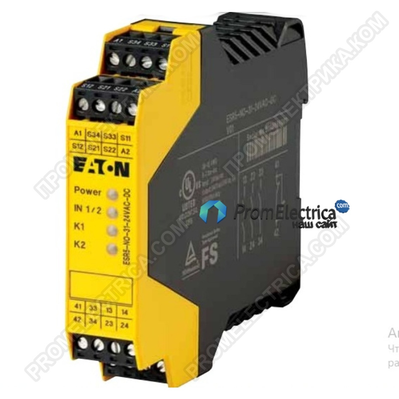 ESR5-NO-31-230VAC Модуль: реле безопасности; 230ВAC; Входы:3; Монтаж: DIN; -20÷55°C