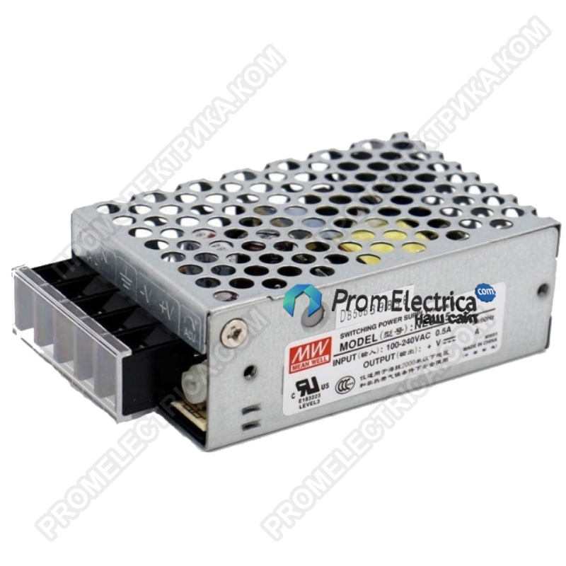 NES-15-15 Импульсный блок питания 15W, 15V, 0-1.0A, Mean Well