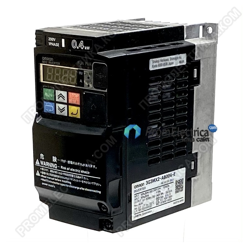 3G3MX2-AB004-E OMRON Инвертор MX2, 0.4/0.55кВт, 3.0/3.5А, (1x200В), V/f или векторное управление без датчика(СО СТЕНДА ПО АКЦИИ)