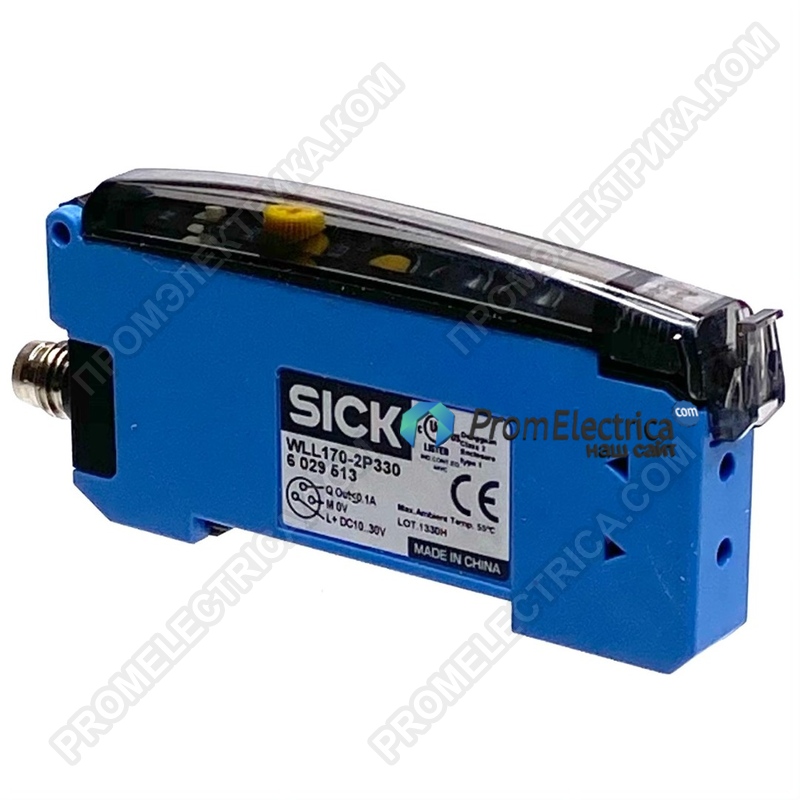 6029514 WLL170-2P430 Оптоволоконный датчик M8, дист. 4 м., PNP, разъем М12 SICK