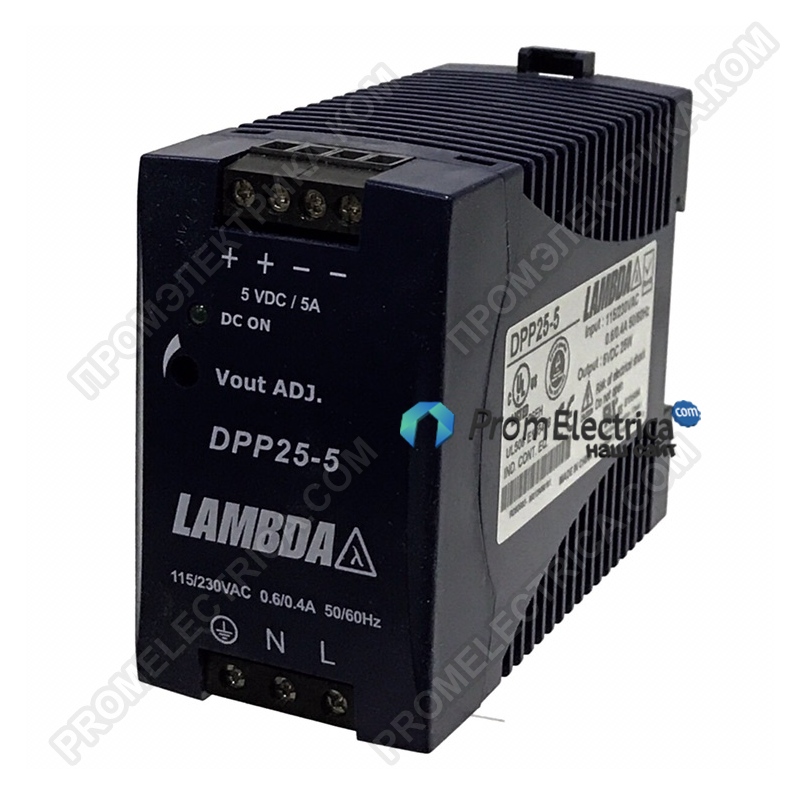 DPP25-5 Блок питания 25W 5V 5A Din-рейка 115/230VAC TDK-Lambda