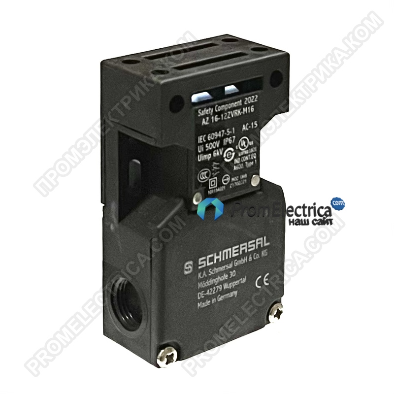 AZ16-12ZVRK-M16 Выключатель безопасности, 1NO+2NC, 10А, 3xM16, IP67