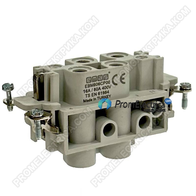 EBM806CP00 Гнездо 6 полюсов,4*80А+2*16А