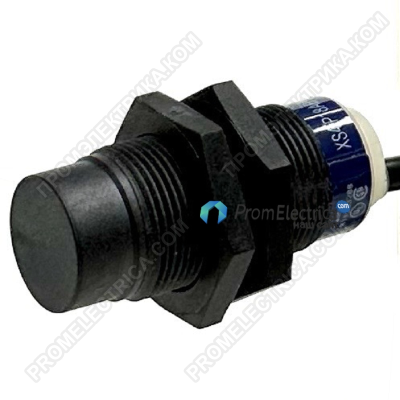 XS4P18AB110 Индуктивный датчик М18, дист. 8 мм., аналоговый 0-10V, кабель 2 м