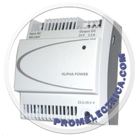 ALPHA POWER 24-2.5 Источник питания, 100-240V, 24VDC/2,5A, монтаж на DIN-рейку