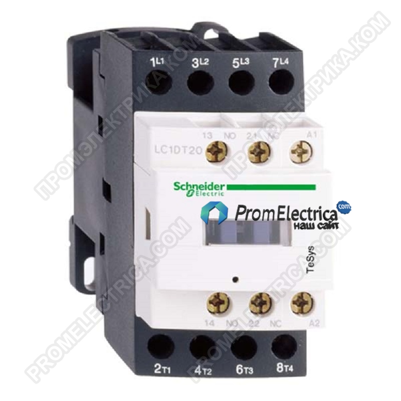 LC1DT25P7 Контактор 4-полюсный, 25А, 220 VAC Schneider Electric