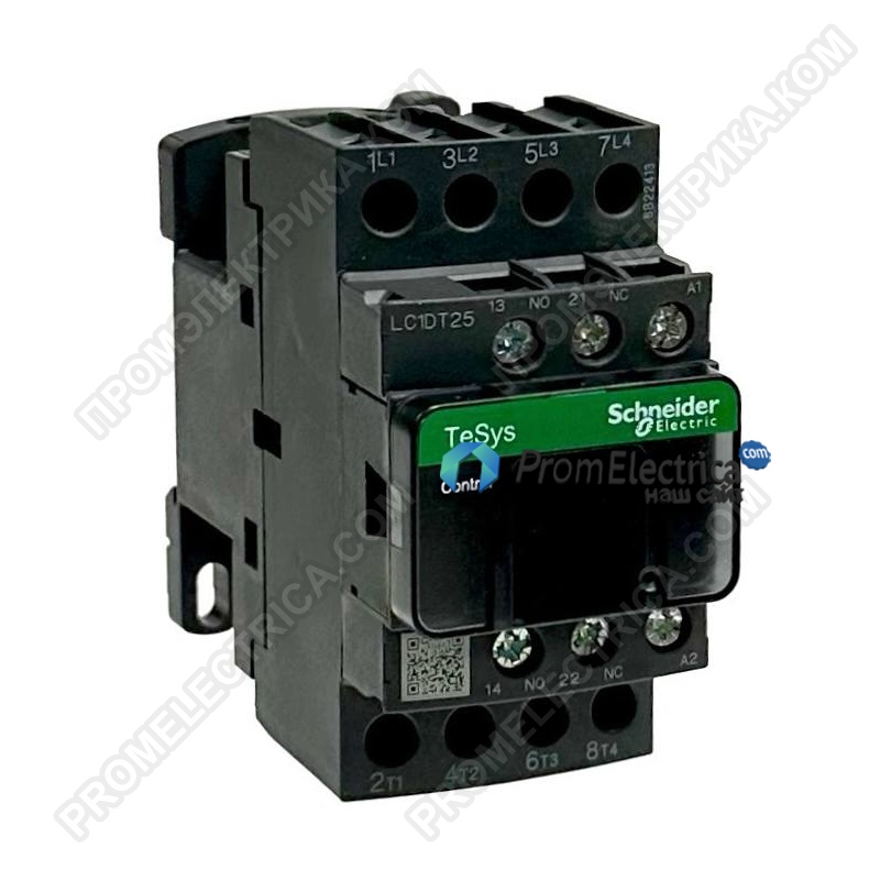 LC1DT25M7 Контактор 4-полюсный, 25А, 220 VAC Schneider Electric