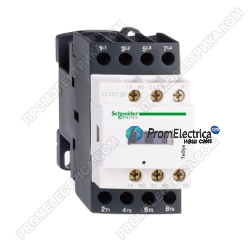 LC1DT25Q7 Контактор 4-полюсный, 25А, 380 VAC Schneider Electric