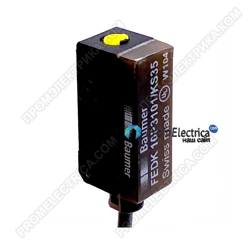 FEDK 10P3101/KS35 Оптический датчик, лучевой, дист. 6м., PNP, 10-30VDC, разъем М8 Baumer
