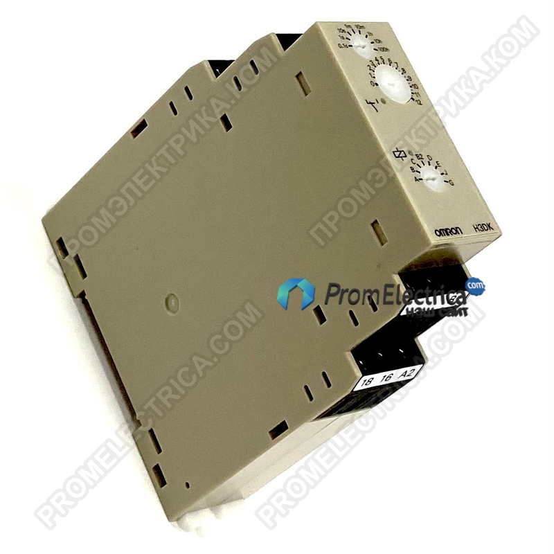H3DK-M1 AC/DC24-240 Полупроводниковый таймер серии H3DK, 8 режимный, одинарный переключающий контакт SPDT, напряжение питания 24..240 V AC/DC