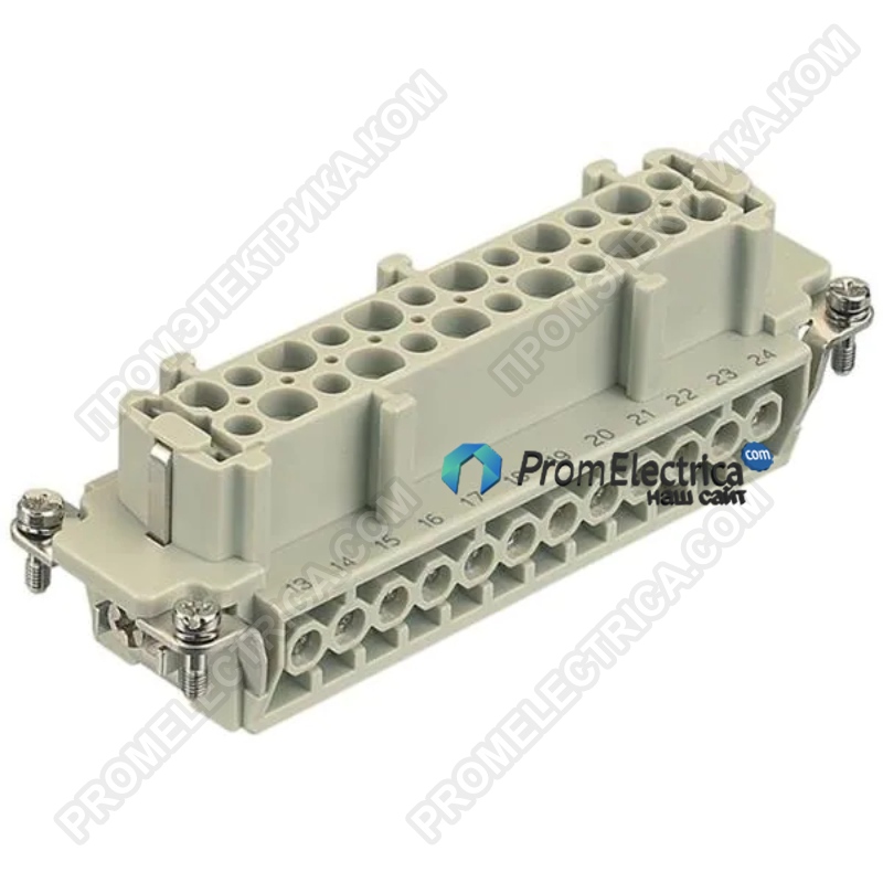 09330242701 Разъем прямоугольный мама Han E PIN:24 24+PE; размер 24В Harting
