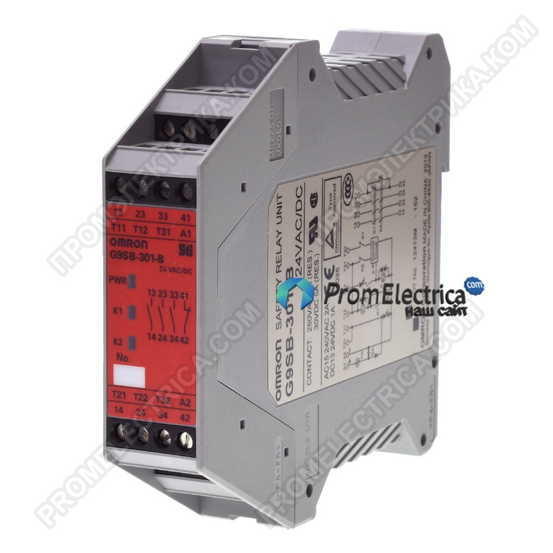 G9SB-301-B Реле безопасности 24 VAC/DC, 3NO/1NC, Omron