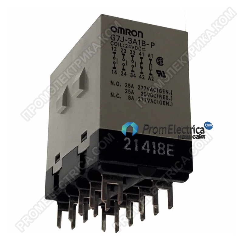 G7J-3A1B-P-24DC Реле электромеханическое , 3PST-NO/SPST-NC, 24 VDC 83 mA, Omron