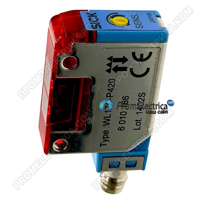 6010186(БЕЗ УПАК) Рефлекторный фотодатчик, 0,1-0,8м, PNP, IP67, 700 Гц, M8 WL170-P420 (БЕЗ ЗАВОДСКОЙ УПАКОВКИ)