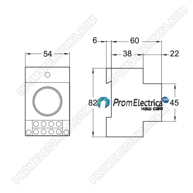 CCT15365 Таймер электрический IH 24 часа 1К с запасом хода