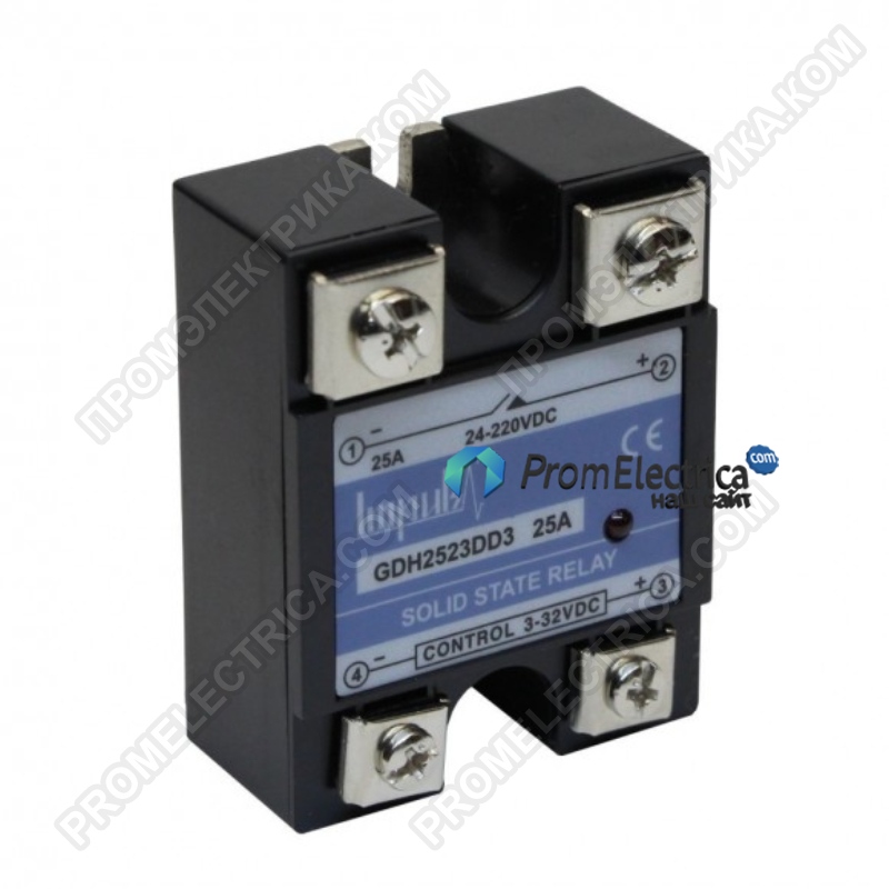 GDH2523DD3 Твердотельное реле (25А, 230V DC, 3-32V DC)