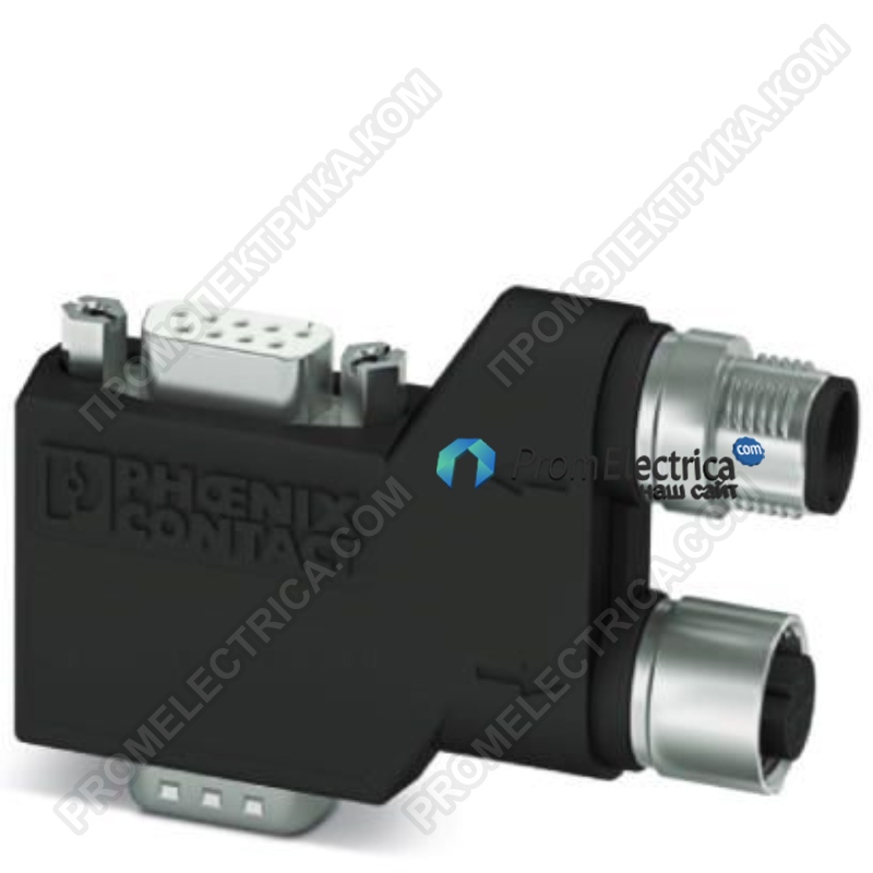 2902322 SUBCON-PLUS-CAN/90/PG/M12 Шинный штекер D-SUB, 9-конт., гнездо, со штифтом PG-D-SUB, цоколёвка: 2, 3, 5, 6, 7, 9; два подвода кабеля M12 (кодировка A)