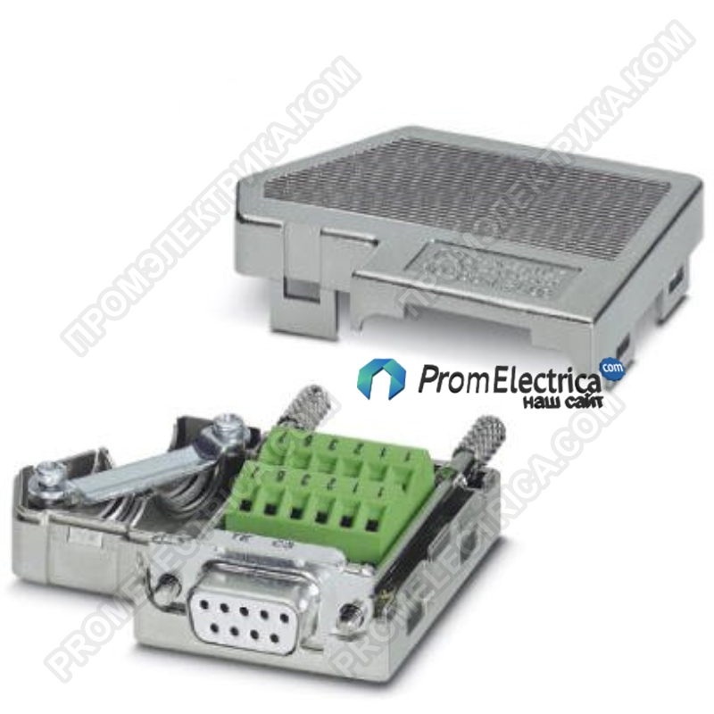 2744102 SUBCON-PLUS F5 Шинный штекер D-SUB, 9-полюсный, гнездо, с двумя кабельными вводами, расположенными под углом 35°, CAN, SOCОNET K1, K2 (Moeller), S-BUS