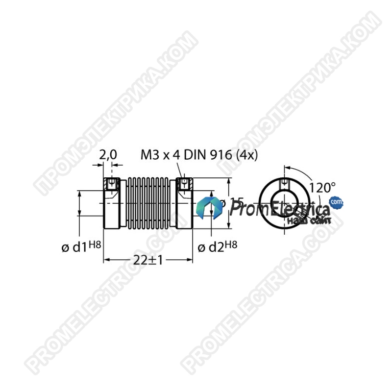 RCS-15-06-06 муфта для энкодера