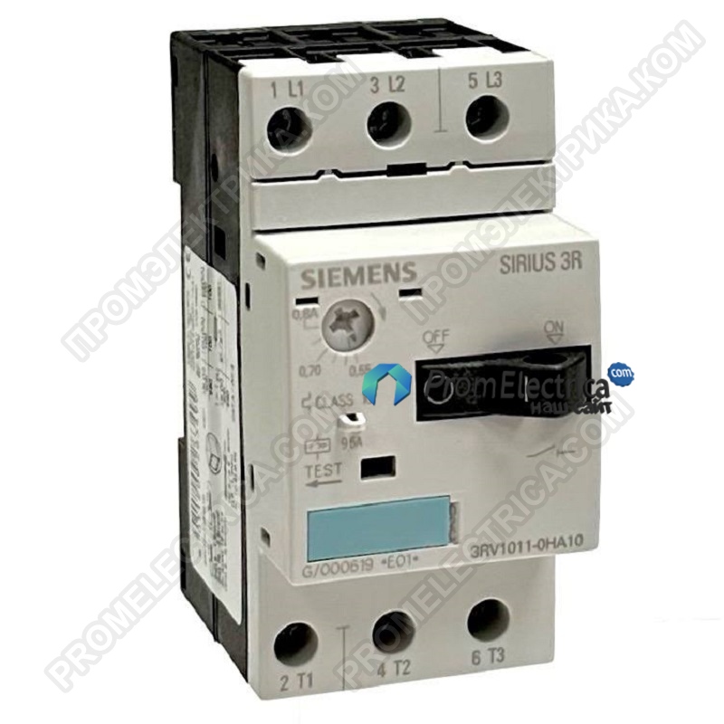 3RV1011-0HA10 Выключатель автоматический, 0.55...0.8A
