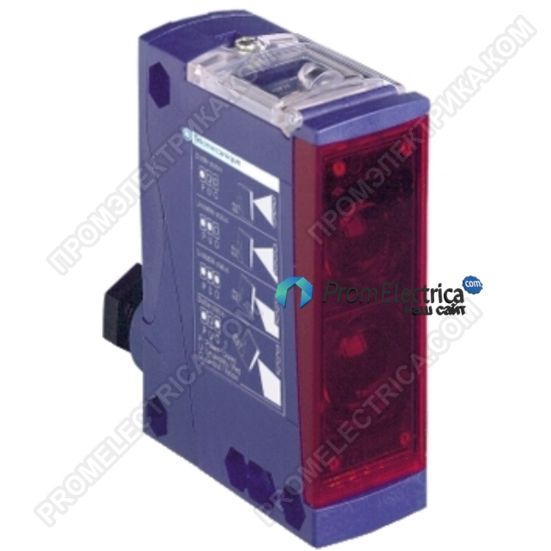 XUX9ARCNT16 Рефлекторный датчик, 92x71 мм, 11м, релейный выход NO/NC, 500Hz, 24-240V AC/DC, IP67, винтовые клеммы Schneider Electric