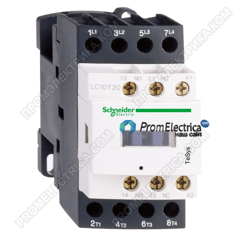 LC1DT25F7 Контактор 4-полюсный, 25А, 110 VAC Schneider Electric