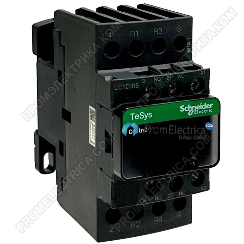 LC1D188F7 Контактор D 4P (2НО+2НЗ), АС1 32А,НО+НЗ,110В,50/60ГЦ