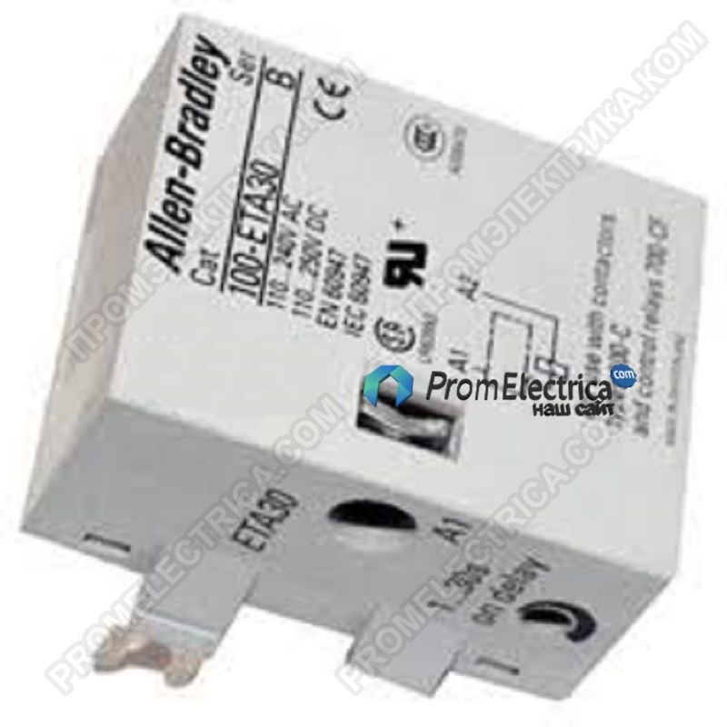 100-ETA30 Таймер ALLEN BRADLEY, 110-240В, SPST, диапазон 1 → 30s