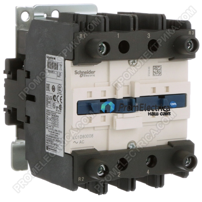 LC1D80008 Основание Контактор 4-полюсный, 125А