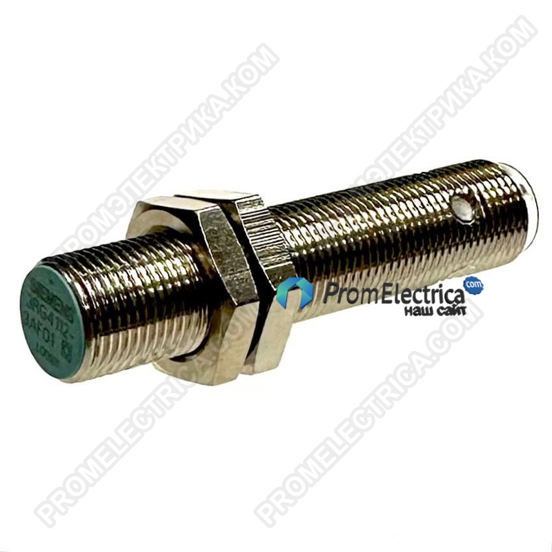 3RG4112-3AF01 Бесконтактный индуктивный датчик положения bero M12, DC 15...34V, sn=4ММ, невыступающий, НЗ, 200MA, pnp, 3-ПРОВОДНЫЙ, никелированная латунь, с штекер