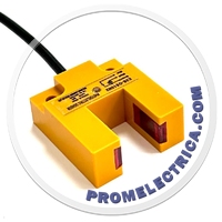 E3S-GS15N2 Щелевой оптический датчик, Sn=15мм, NPN, NC, кабель 2м