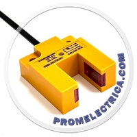 E3S-GS15P2 Щелевой оптический датчик, Sn=15мм, PNP, NC, кабель 2м